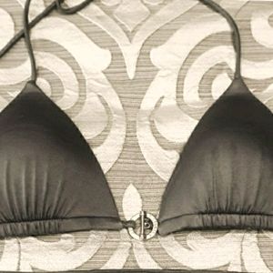 VS Black w/Gold toggle Push Up Bikini Top